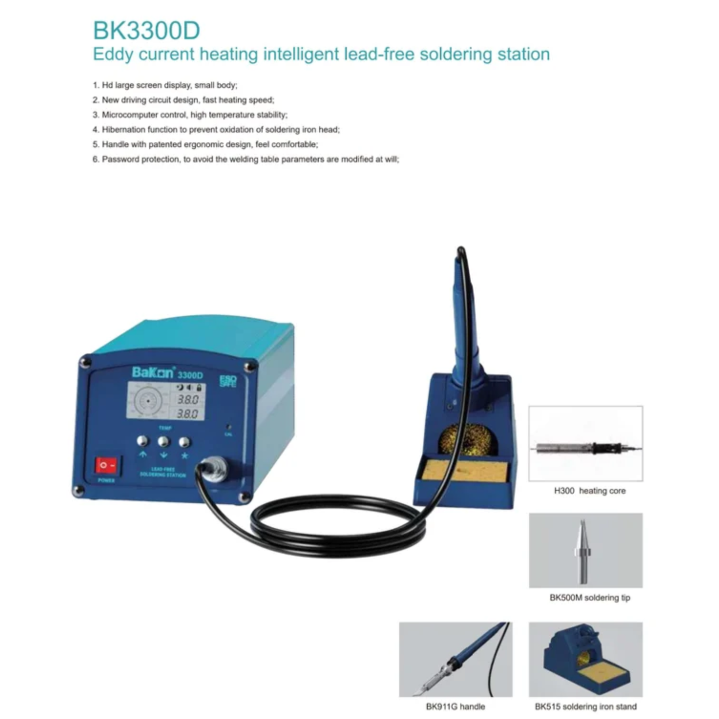 Bakon BK3300D 80W High-Frequency Soldering Station
