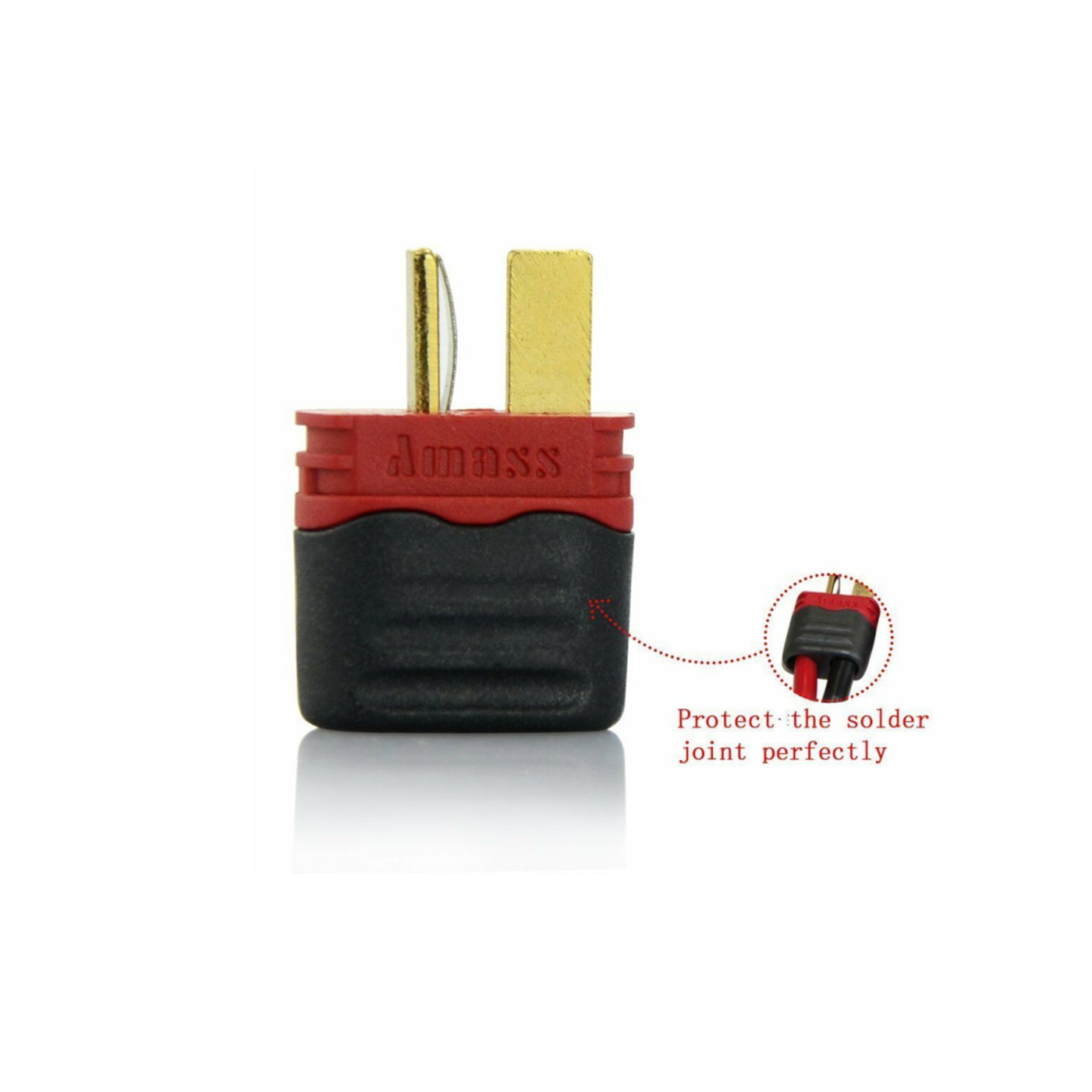 Nylon T-Connector Male With Housing High-Current Power Plug For RC and DIY Projects - RS4679