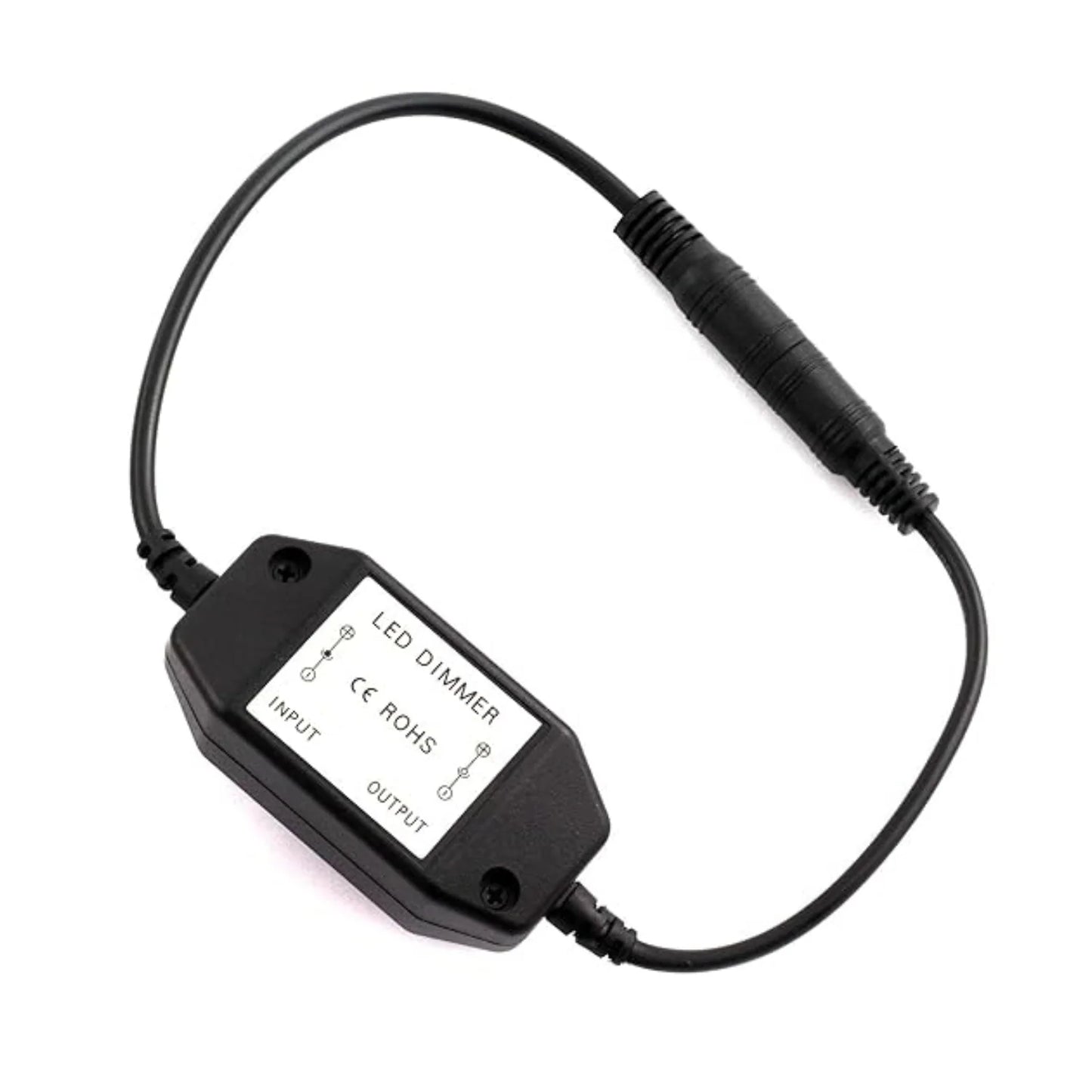 DC LED Dimmer Switch 5V 24V LED Dimmer 3528 5050 5730 LED Strip Dimmer Inline LED Touch Control LED Dimmer Easy-to-Install LED Dimmer Switch Stepless Dimming for LED Lights LED Strip Power Regulator LED Strip Light Controller - Black - RS5345