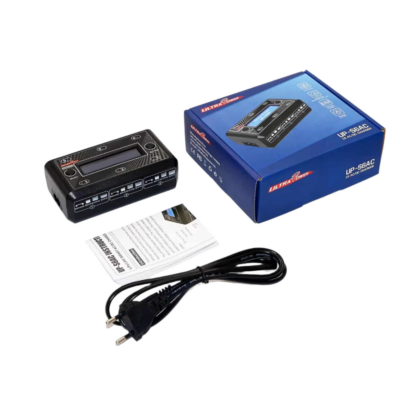 UltraPower UP-S6AC Smart AC/DC Charger 6×1S LiPo/LiHV Smart AC/DC Battery Charger With 6 Independent Ports