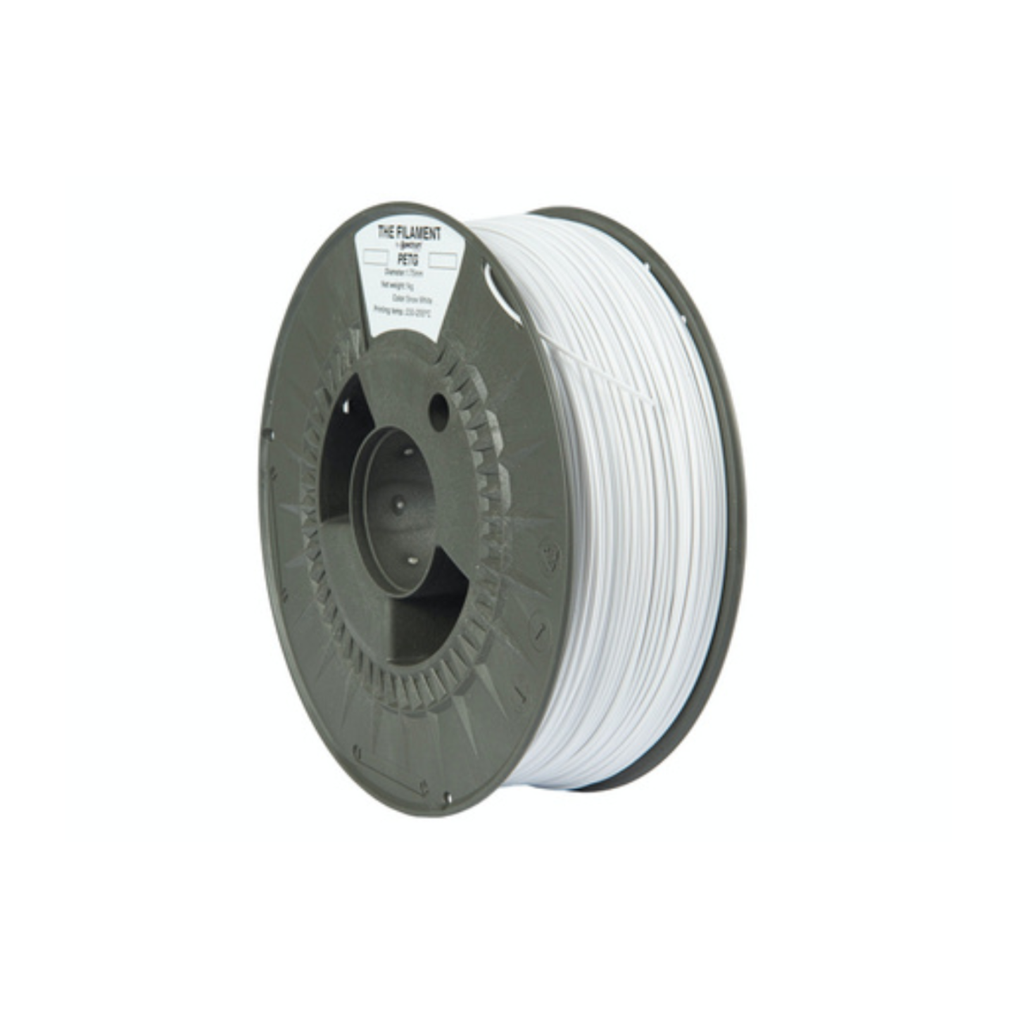 PETG 1.75mm Filament 1kg Net Weight For 3D Printing Filament , High Strength & Glossy Finish - Snow White - RS7680