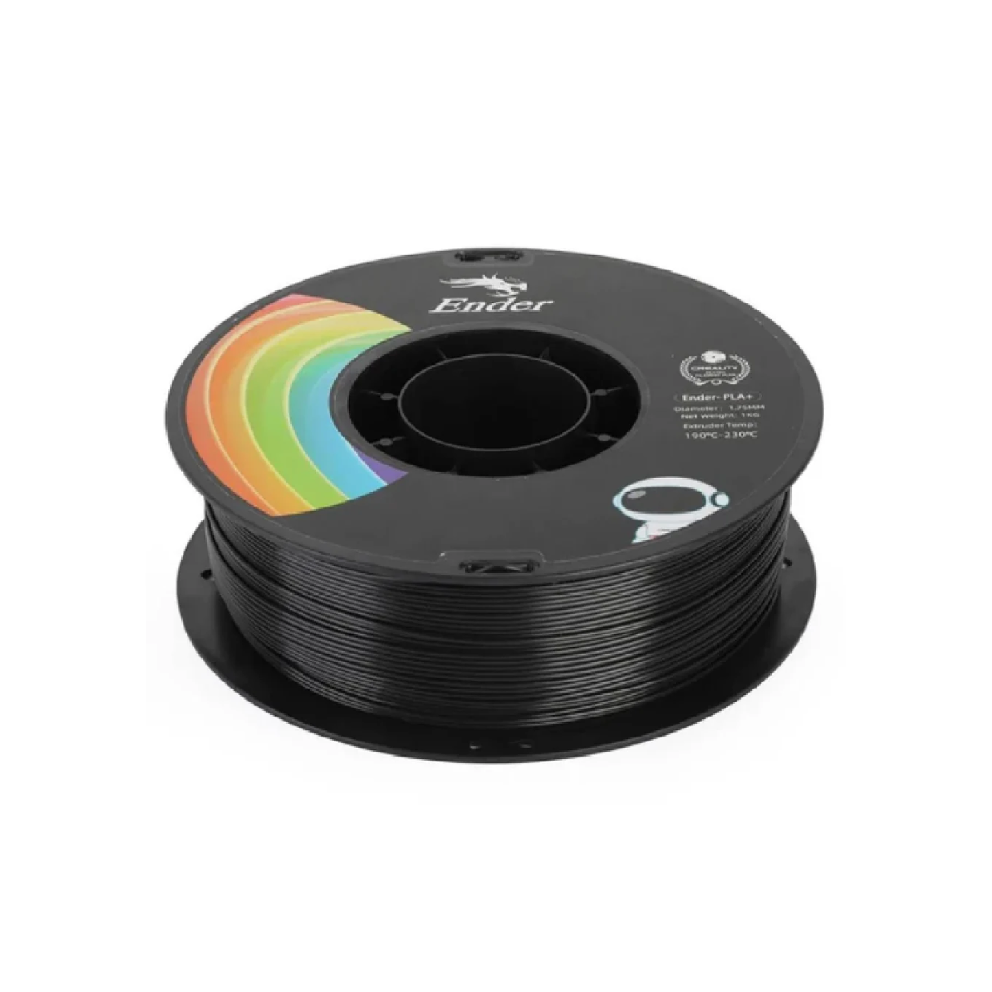 Creality Ender-PLA+ Filament 1.75mm, 1kg Roll Spool High Strength 3D Printing Material For FDM Printers - Black - RS6763