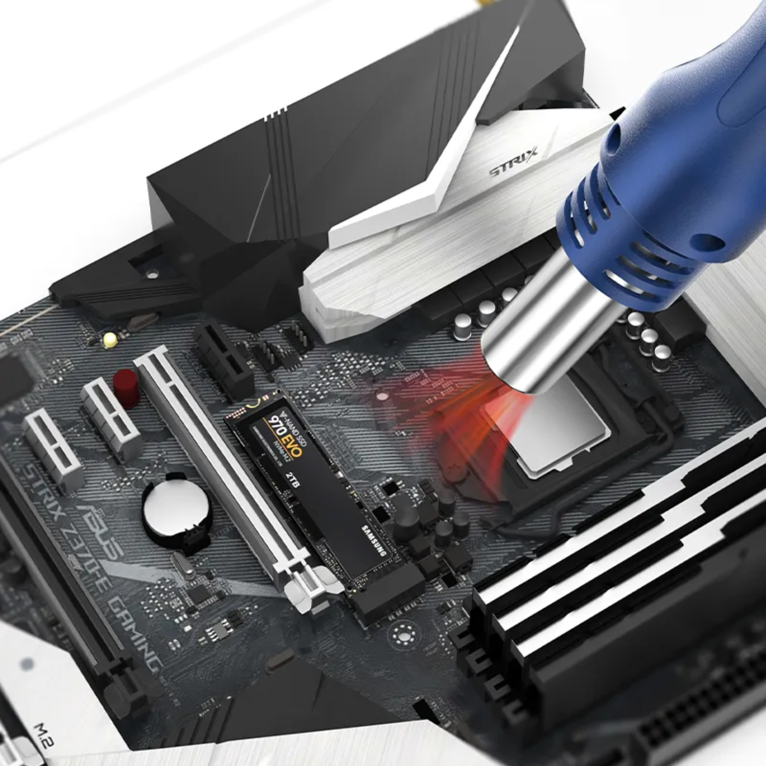 BK858 Professional 650W Hot Air Rework & Soldering Station