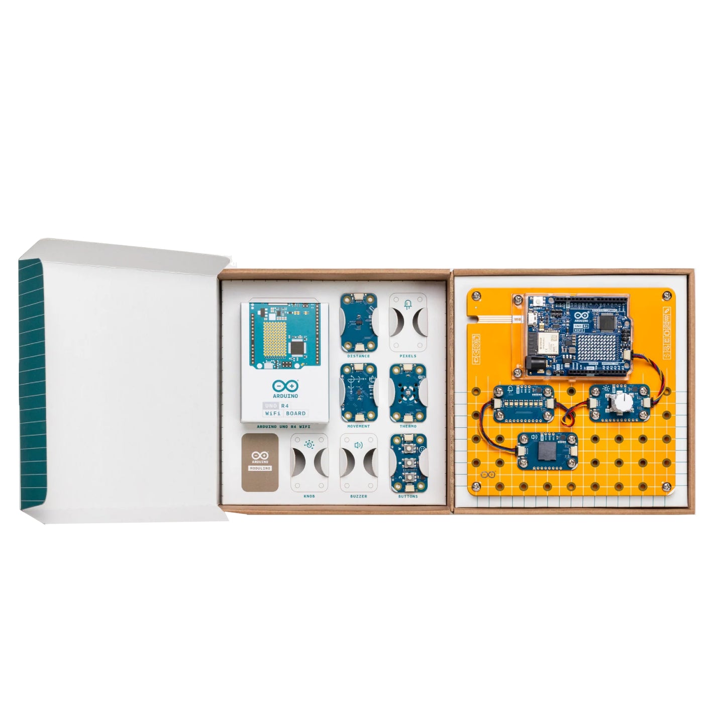 Official Arduino UNO R4 WiFi Plug and Make Kit: Complete Solderless Starter Kit For Beginners