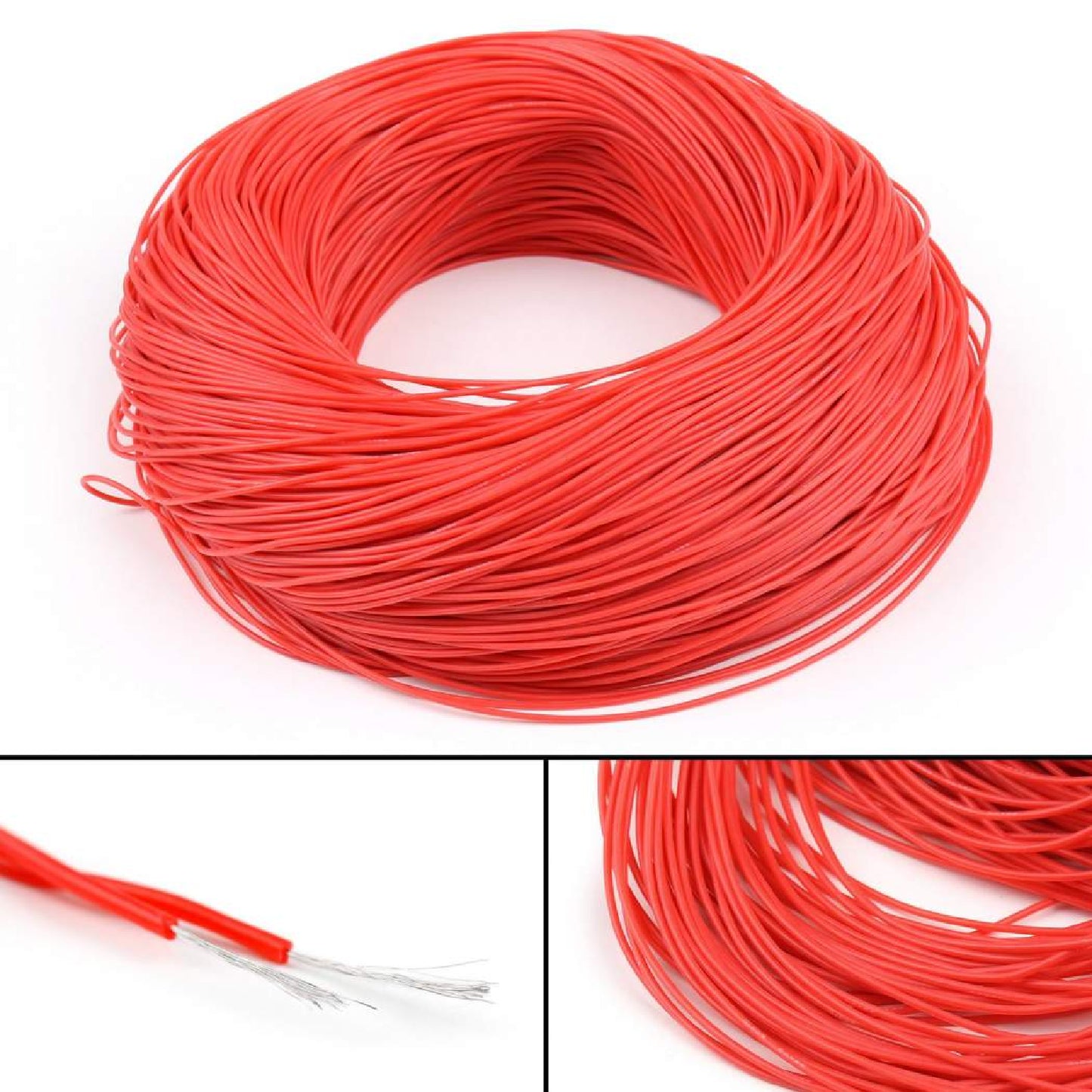 10-Meter 24AWG Silicone Wire Ultra-Flexible & Heat-Resistant Silicone Wire for RC Batteries, LED Strips - RED - RS6549