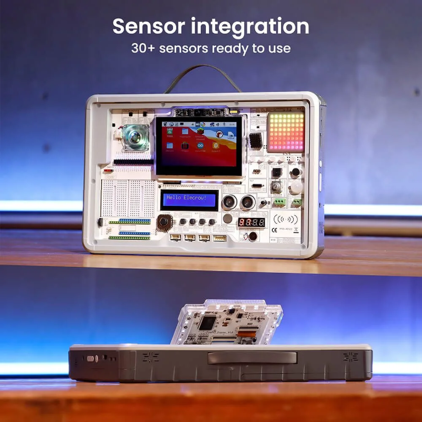 Elecrow CrowPi 3 AI Learning Station Basic Kit Raspberry Pi, Micro:Bit Compatible AI Programming Learning Station For Students & Makers