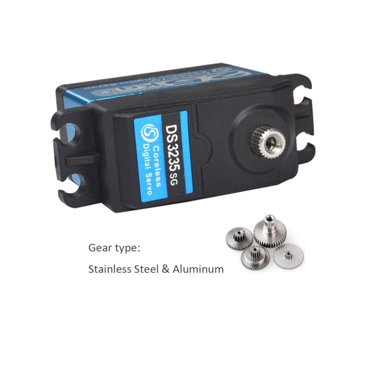 DSServo DS3235SSG 35Kg Coreless Servo Waterproof Digital Servor High Torque Coreless Servo Motor With 180°, 270° (Optional) Degree Rotation For Robotic Arms