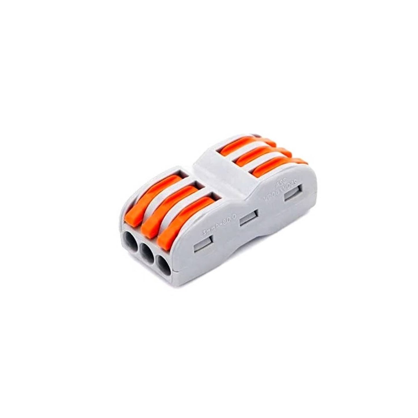 CH-813 3 Pole Wire Connector Terminal Block with Spring Lock - RS3196