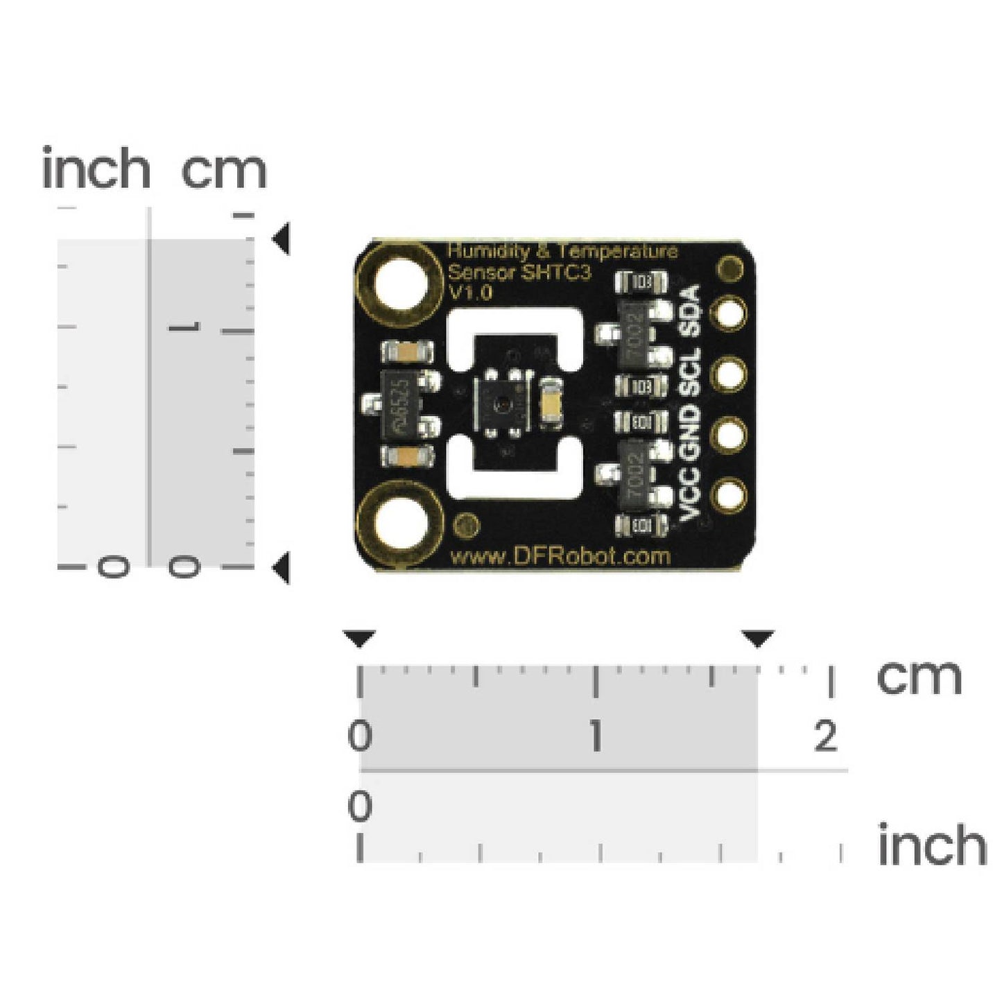 DFRobot Fermion: SHTC3 Humidity And Temperature Sensor Breakout Module I2C Interface Humidity Sensor Module Temperature Sensor Module For Accurate Environmental Monitoring