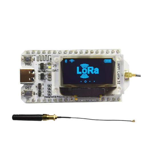 LoRa ESP32 OLED Display Board Bluetooth WIFI Board IoT Development Board Arduino Compatible Board Affordable ESP32 IoT Development Board with OLED Display, Wireless Connectivity, and Arduino IDE- RS3539