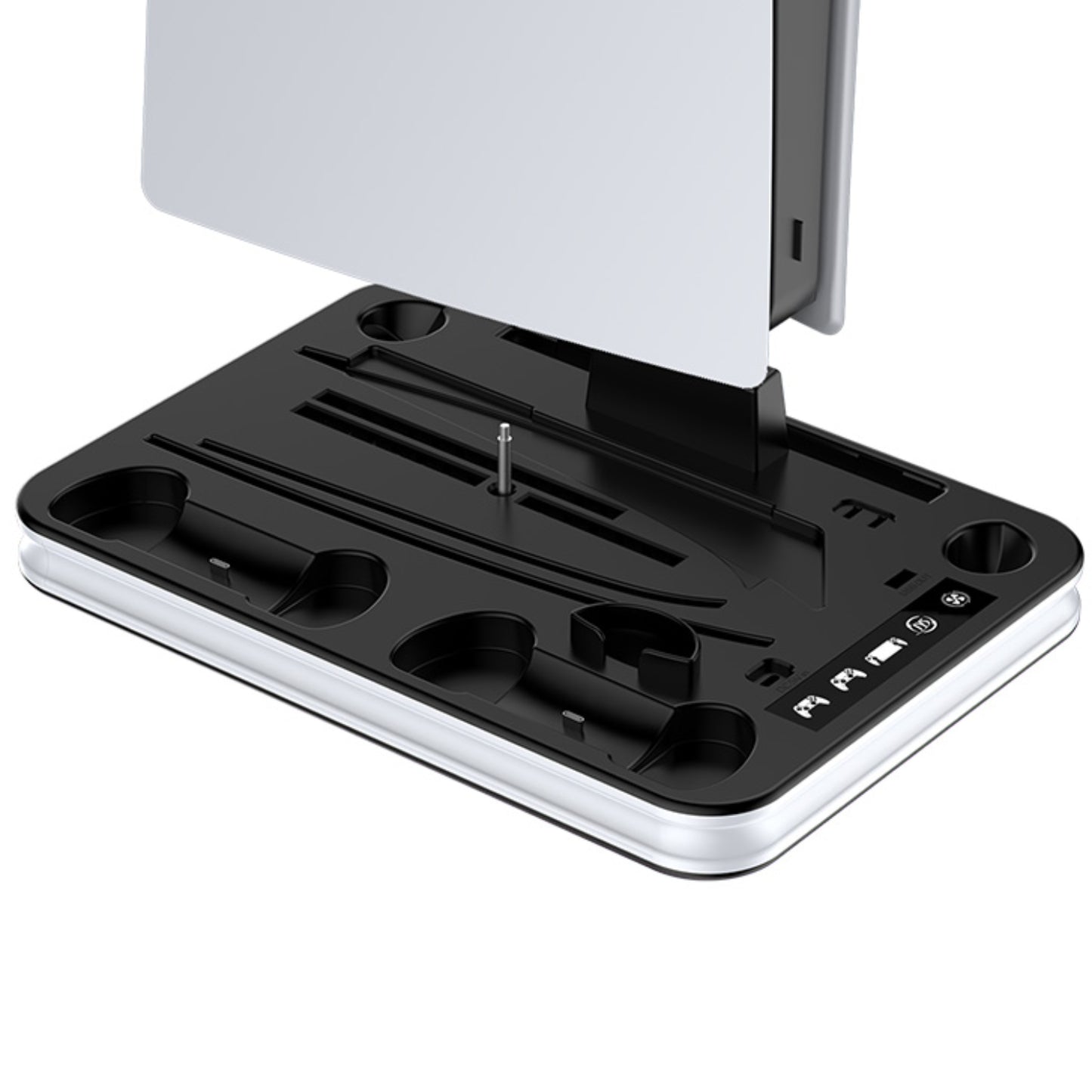 JYS Multi-Functional PS5 / PS5 Slim & PS Portal Cooling Fan Stand With Dual Controller Charger - No RGB Lights - RS8544 - RS8544