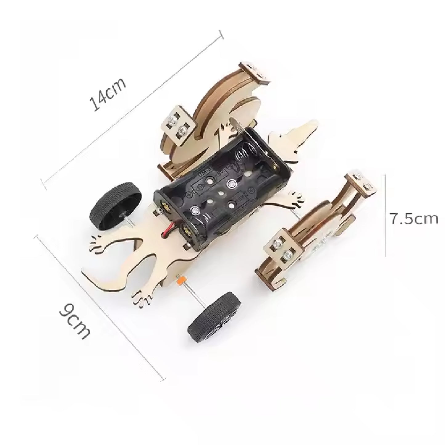 Wooden Bionic Lizard STEM Kit DIY Lizard Robot Kit Create Your Own Robotic Creature Bionic Lizard Toy For Preschool Interactive Science Toy For Kids - RS6373