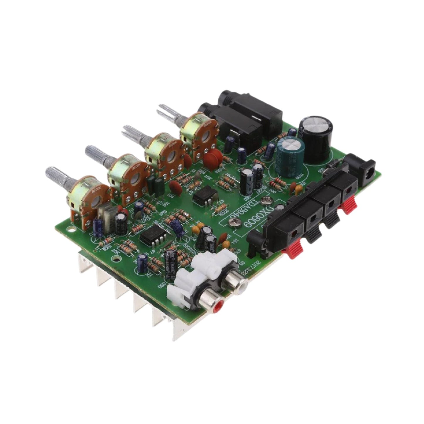 60W 12V Stereo Audio Amplifier Board Hi-Fi Digital Audio Amplifier With Volume Control DIY 60W Audio Amplifier kit Audio Amplifier Board With Volume Control Car Audio Amplifier High-Power Audio Amplifier Module - RS2548