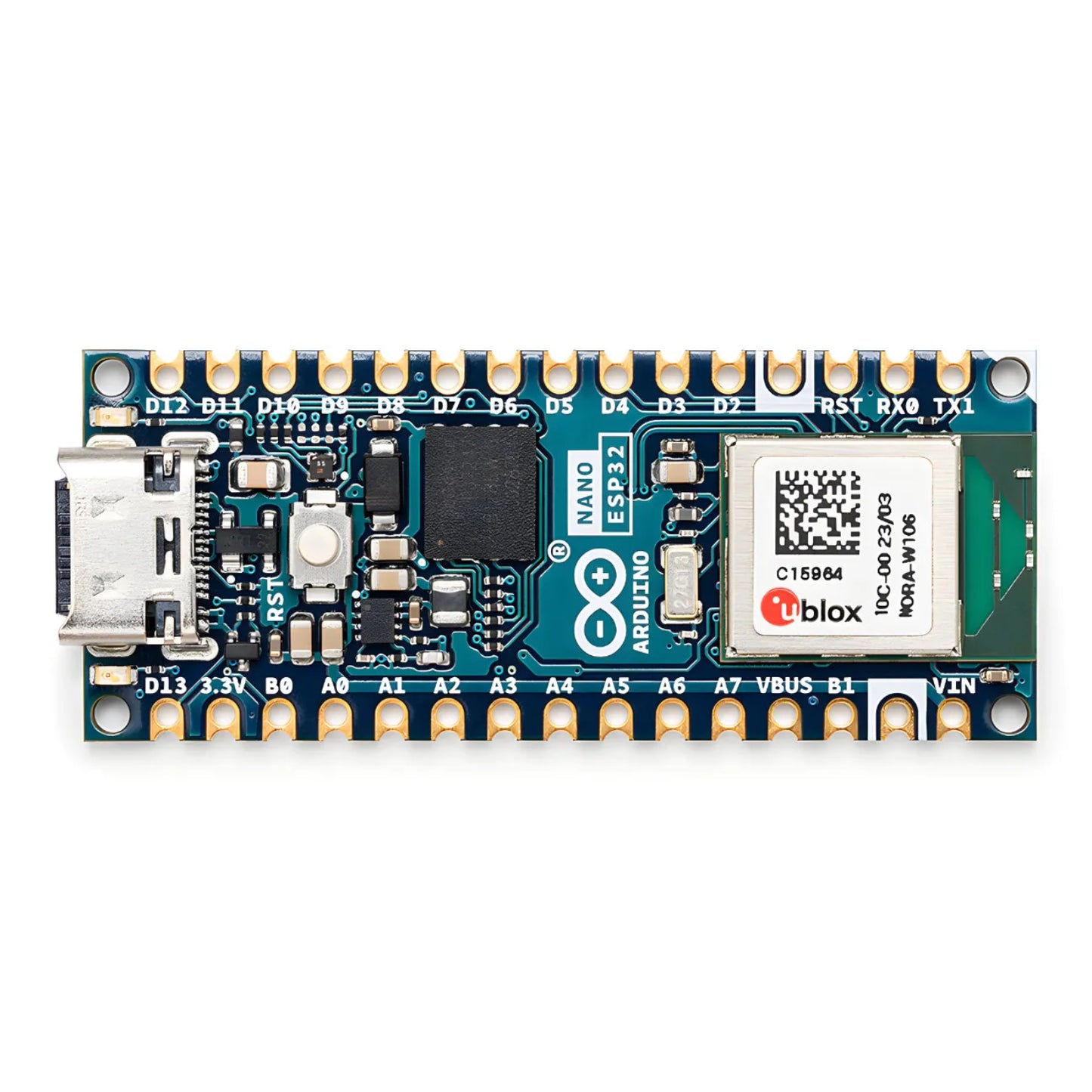 Official Arduino Nano ESP32 IoT Board Built-in Wi-Fi, Bluetooth & MicroPython Support Ideal For Smart Home & Wearable Projects