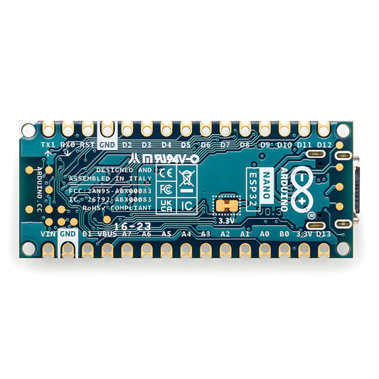Official Arduino Nano ESP32 IoT Board Built-in Wi-Fi, Bluetooth & MicroPython Support Ideal For Smart Home & Wearable Projects