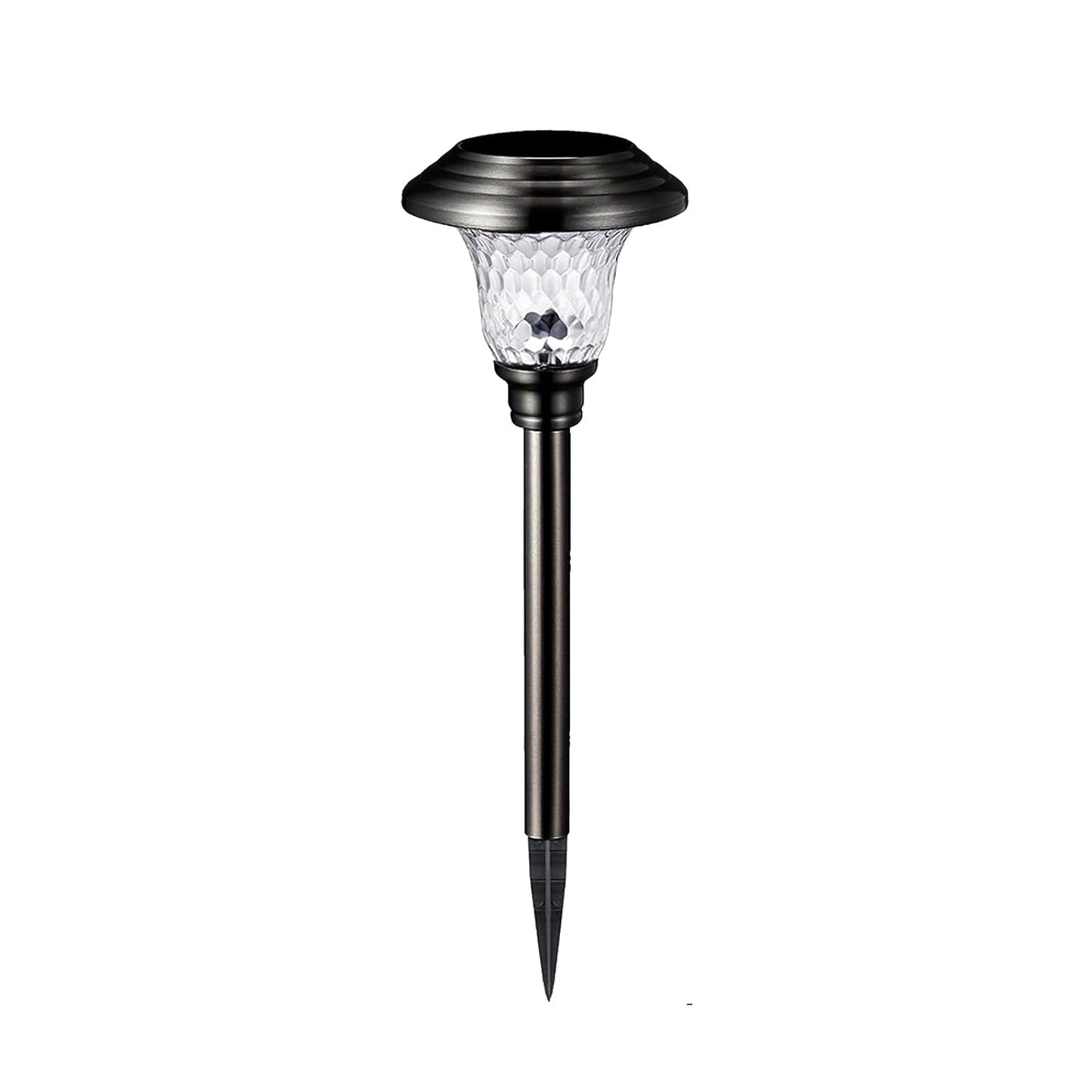 Glass Solar Pathway Lights Outdoor Solar Pathway Lights Landscape Lighting Solar Powered Garden Lights 12 Hrs Long Last Auto On/Off Garden Lights Solar Powered Waterproof, Stainless Steel LED Landscape Lighting For Yard Pack Of 1 - RS2719