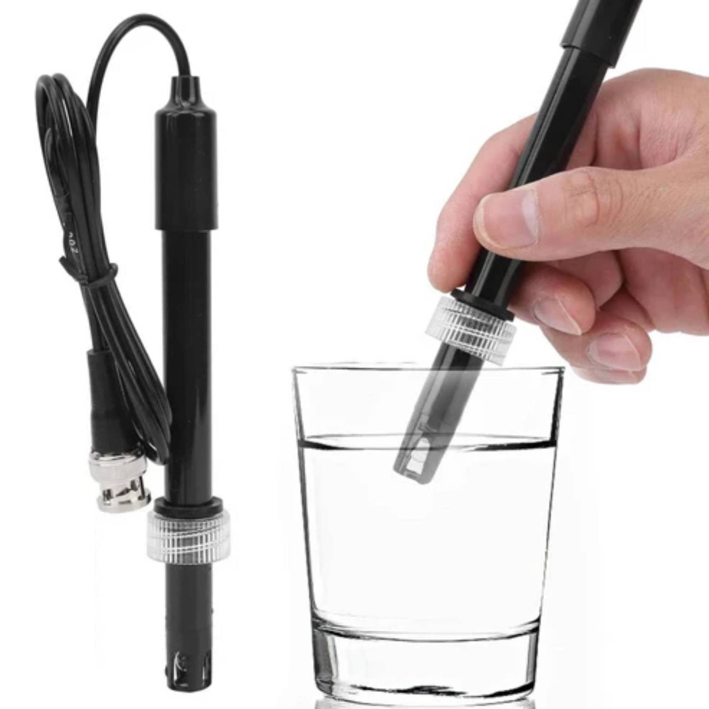 PH Sensor Module Probe Electrode PH Sensor Liquid PH Value Detection Sensor Module High-Accuracy PH Measurement Probe PH Sensor Probe For Water Testing PH Electrode Probe BNC Compatible With Arduino, AVR, PIC - RS7239