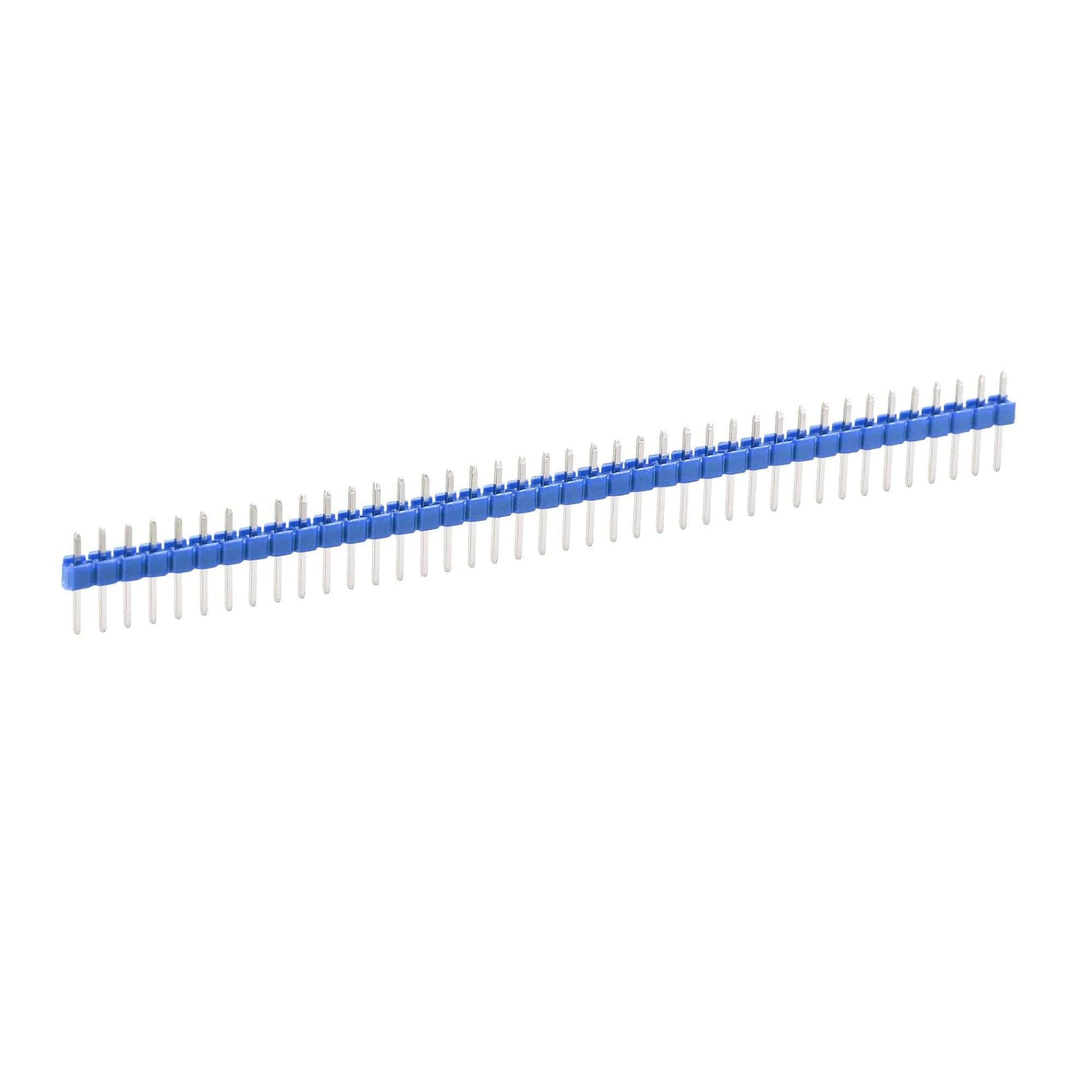 40 Pin Male Header 2.54mm 1×40 Pin - Blue