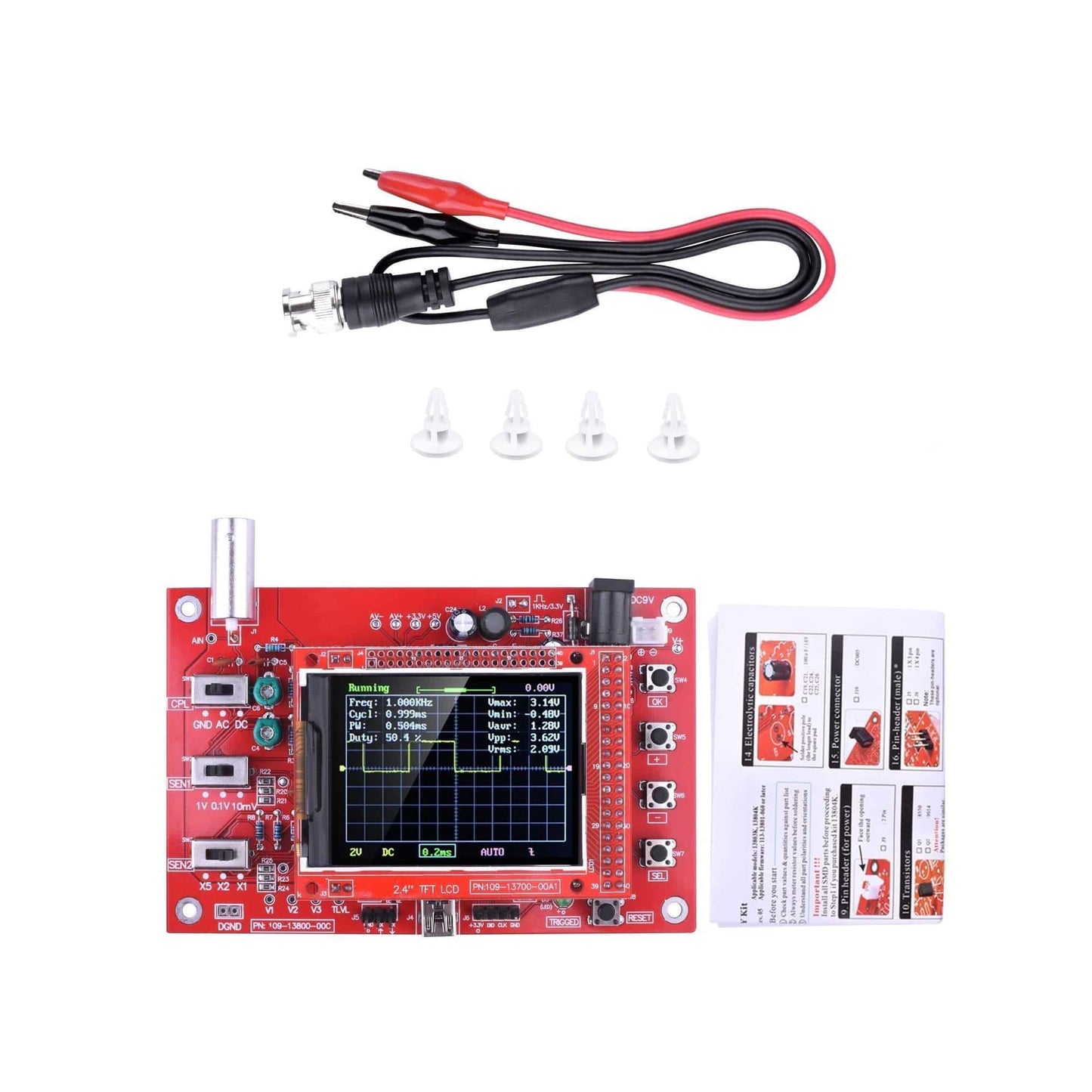 DSO138 Oscilloscope DSO138 2.4″ TFT Handheld Pocket-size