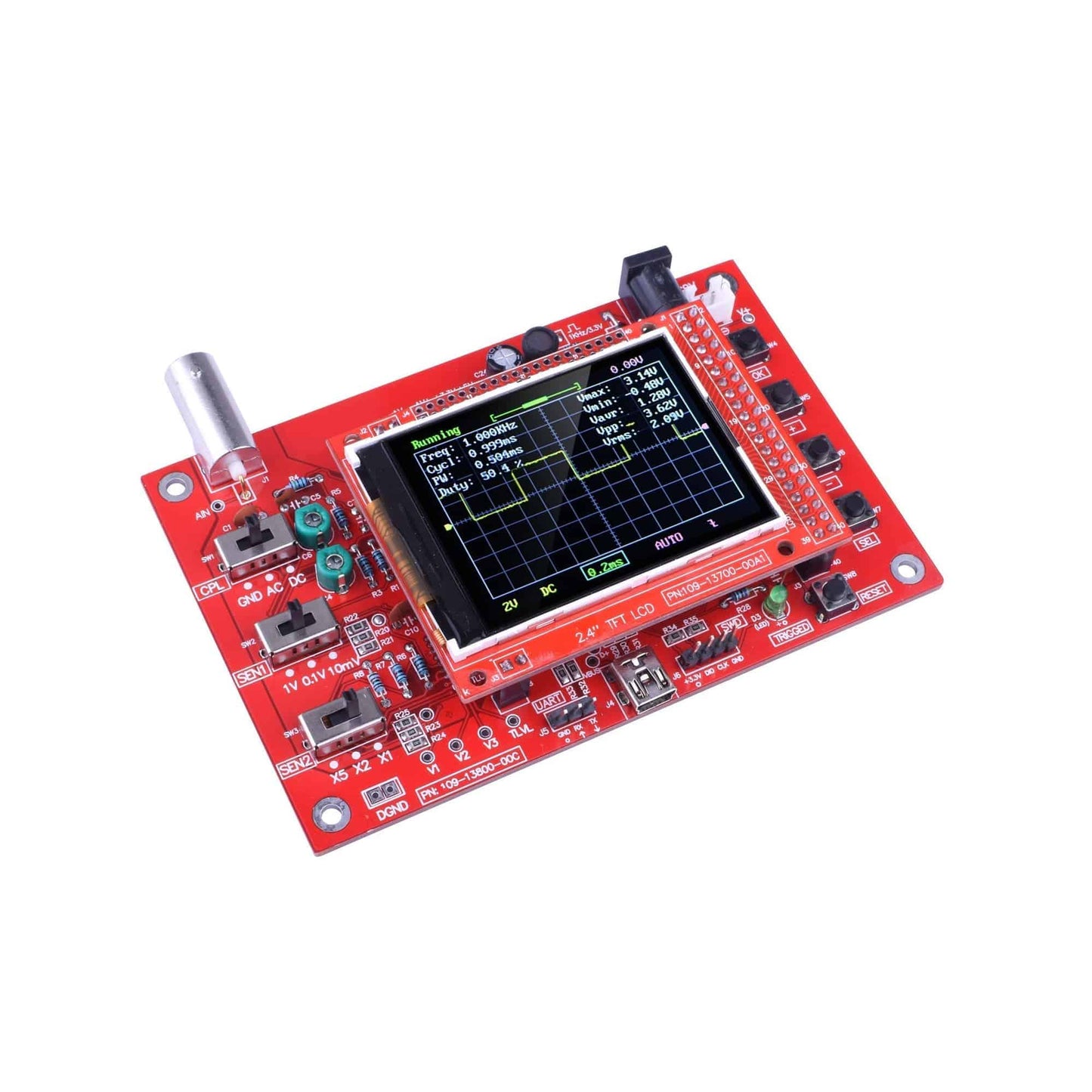 DSO138 Oscilloscope DSO138 2.4″ TFT Handheld Pocket-size