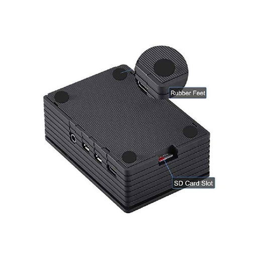 Raspberry Pi 4 Case with Fan Cooling Case with Removable Top Ultimate Cooling Case High-Performance Case for Raspberry Pi 4 - RP003