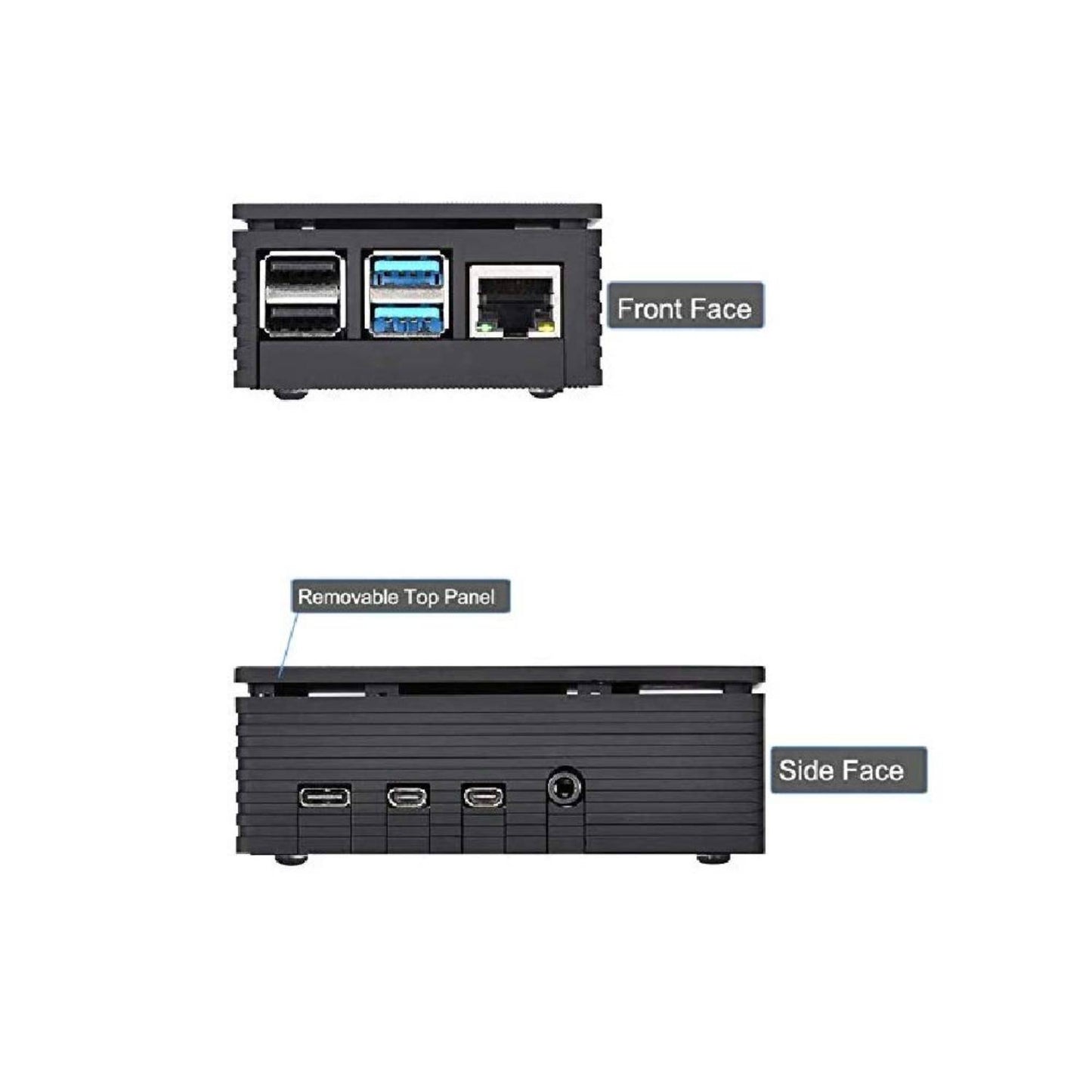Raspberry Pi 4 Case with Fan Cooling Case with Removable Top Ultimate Cooling Case High-Performance Case for Raspberry Pi 4 - RP003