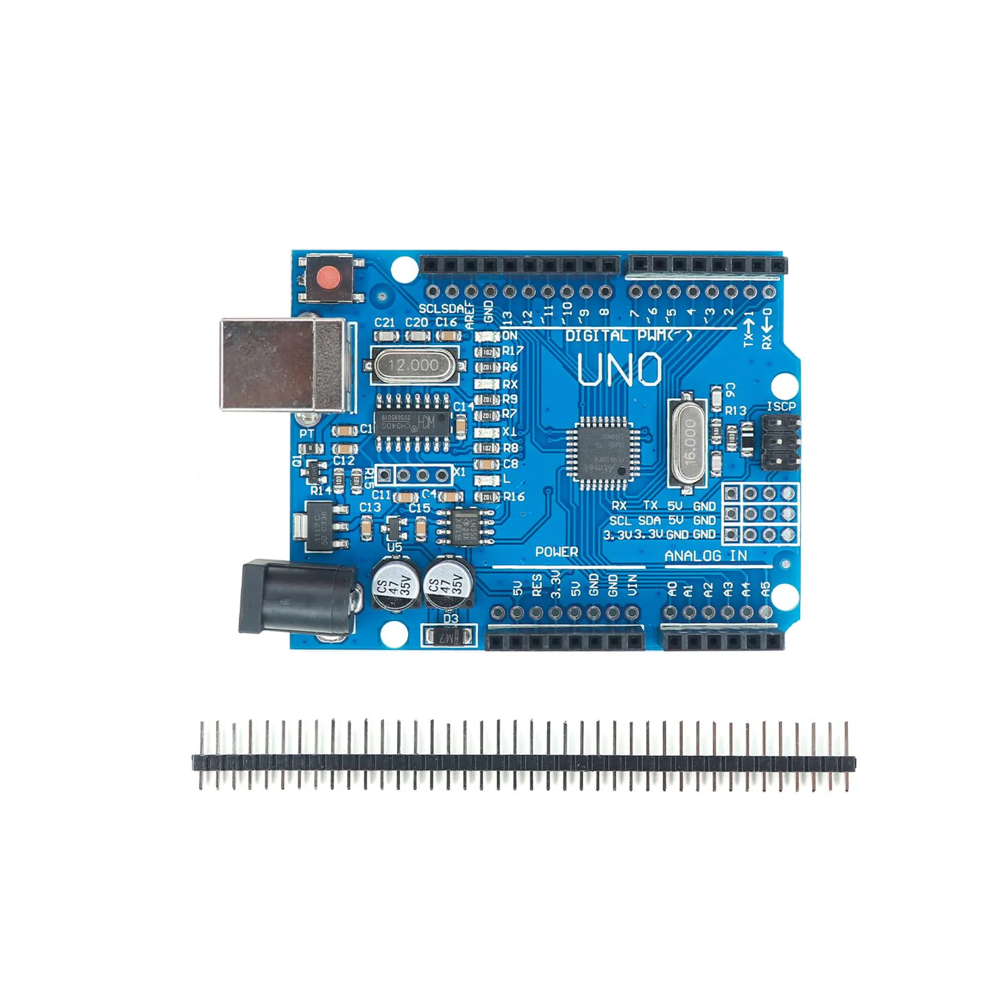 SMD UNO R3 Arduino Compatible ATmega328 Board UNO R3 SMD Development Board CH340G SMD UNO Board - RS033