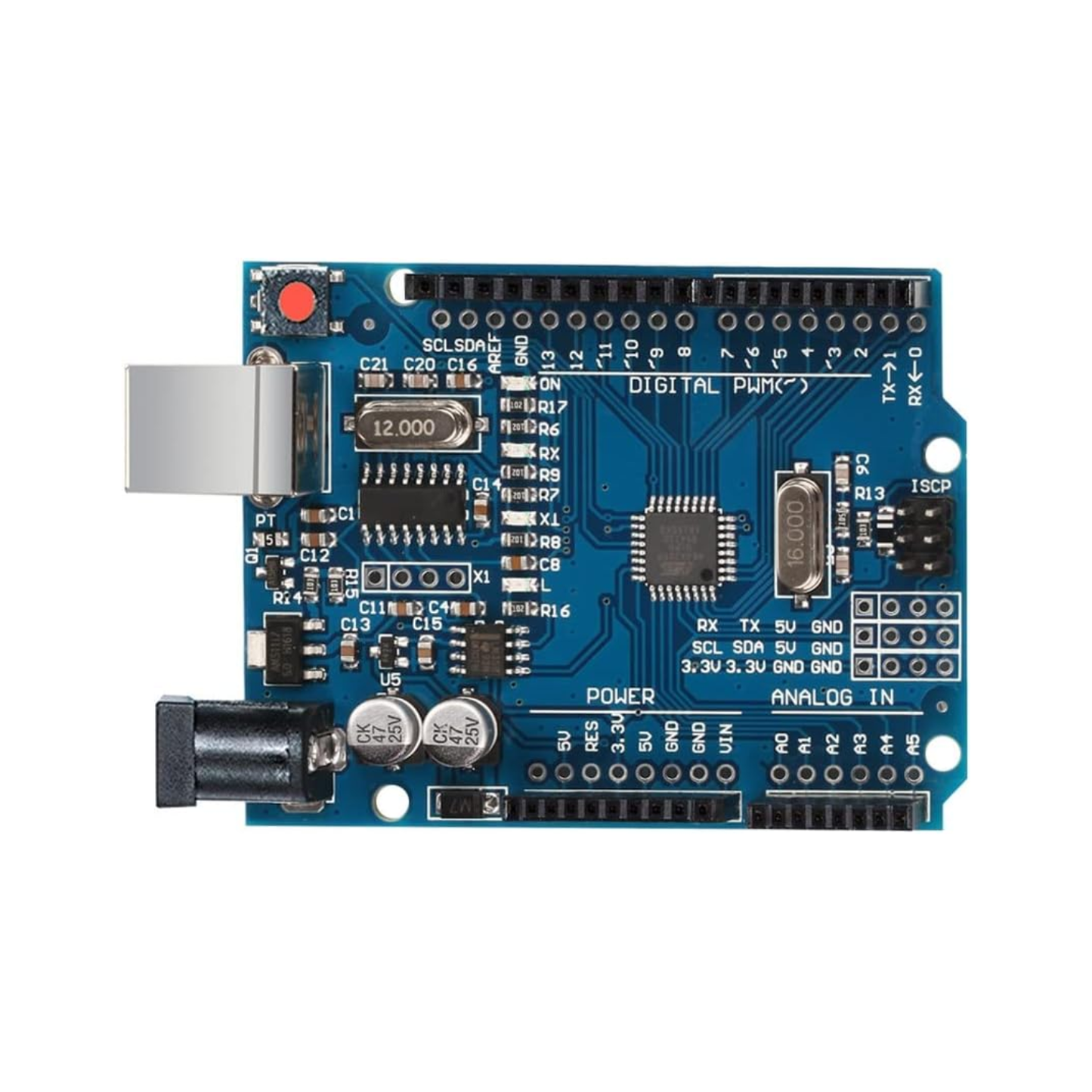 SMD UNO R3 Arduino Compatible ATmega328 Board UNO R3 SMD Development Board CH340G SMD UNO Board - RS033