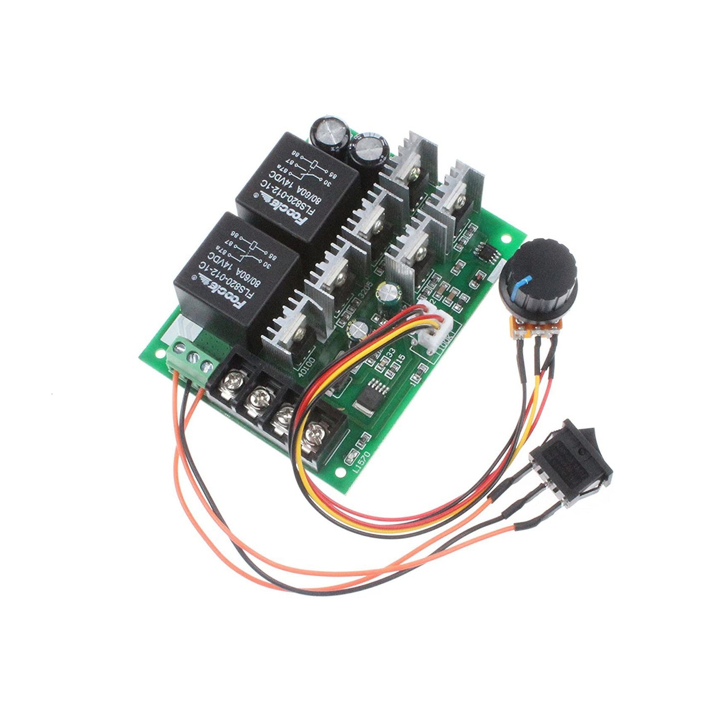 PWM Speed Controller PWM Electronic Governor 40A DC 10V-50V 12V / 24V / 36V / 48V Brushed DC Motor Controller Switch - RS1082 - REES52