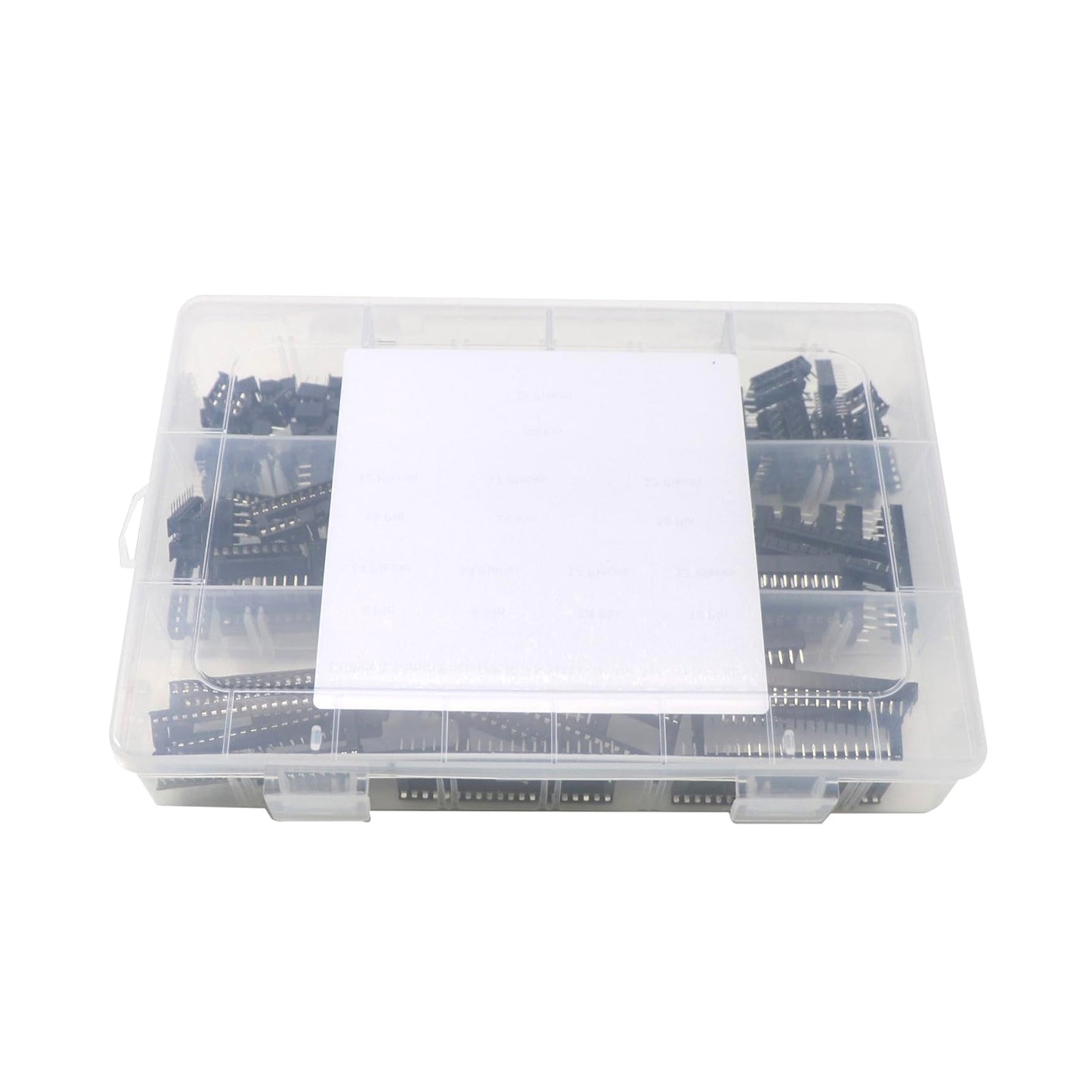 150Pcs 2.54mm Pitch DIP IC Sockets Adaptor Assortment Kit 6, 8, 14, 16, 18, 24, 28, 40 Pin-RS1707 - REES52