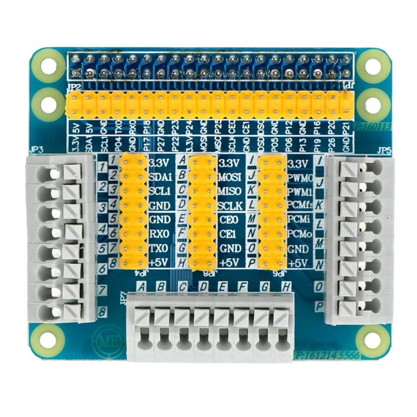 Raspberry Pi GPIO Expansion Board Multi-function GPIO Expansion Board All-in-One GPIO Shield Comprehensive I/O Expansion Board for Raspberry Pi 4/3B/3B+/2B - RS182