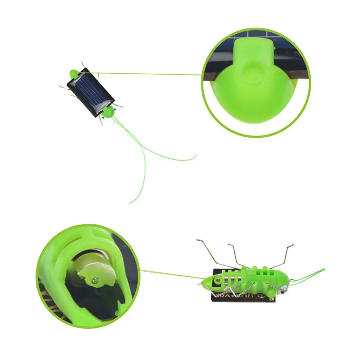 Mini Solar Grasshopper Toys for Children Solar Power Robot DIY Animal Toys - RS1911 - REES52