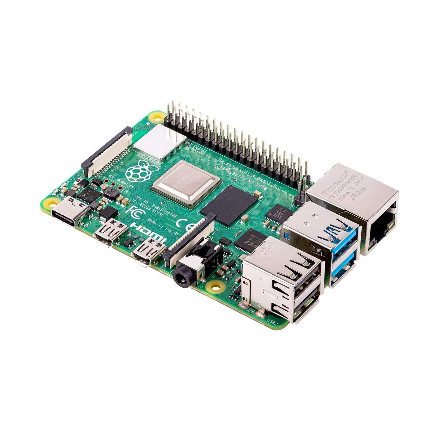 Raspberry Pi 4 Model-B 1GB, 2GB 4GB & 8GB LPDDR4 SDRAM Raspberry PI 4B SBC IOT Board - Broadcom 1.5GHZ A72 Processor - RS2237 - REES52