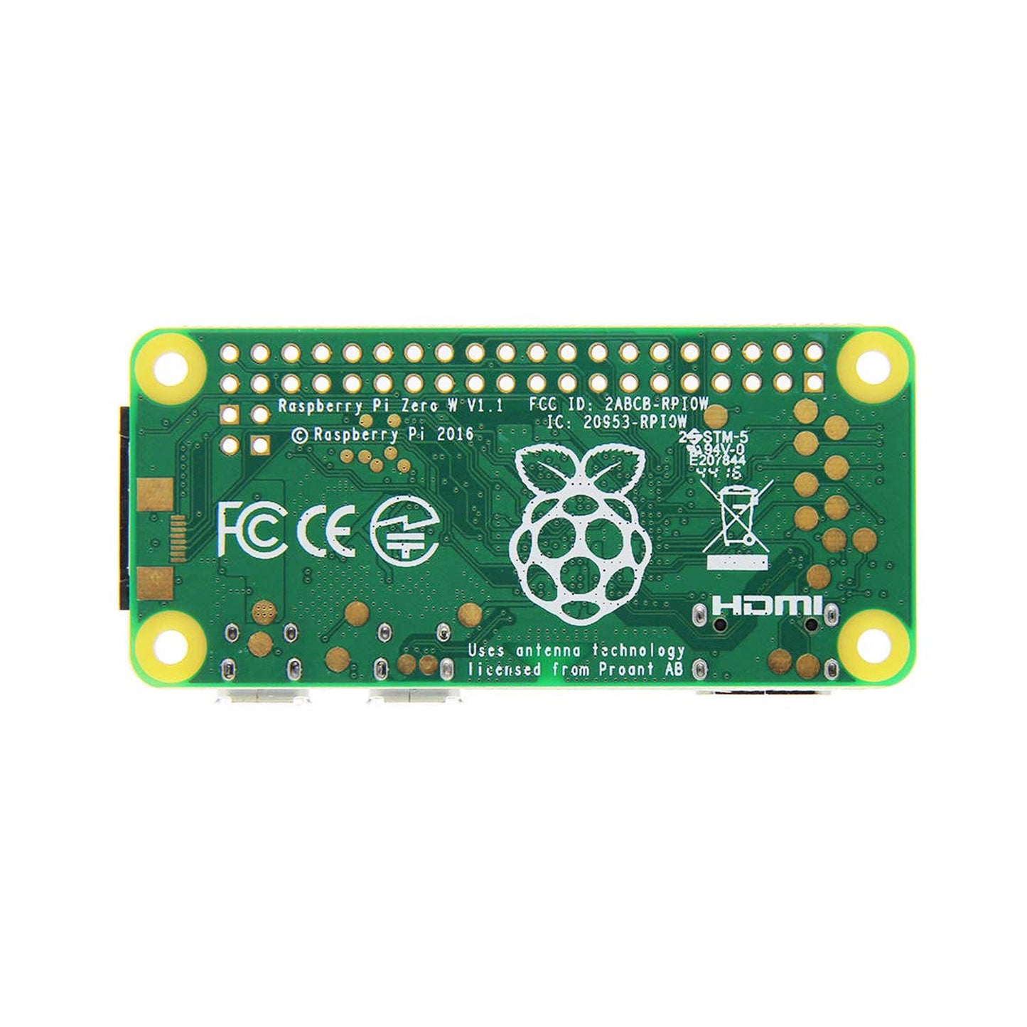 Raspberry Pi Zero W Development Board with Built-in WiFi & Bluetooth (802.11 b/g/n wireless LAN Support Bluetooth 4.1 and Bluetooth Low Energy-BLE ) - RS2614 - REES52