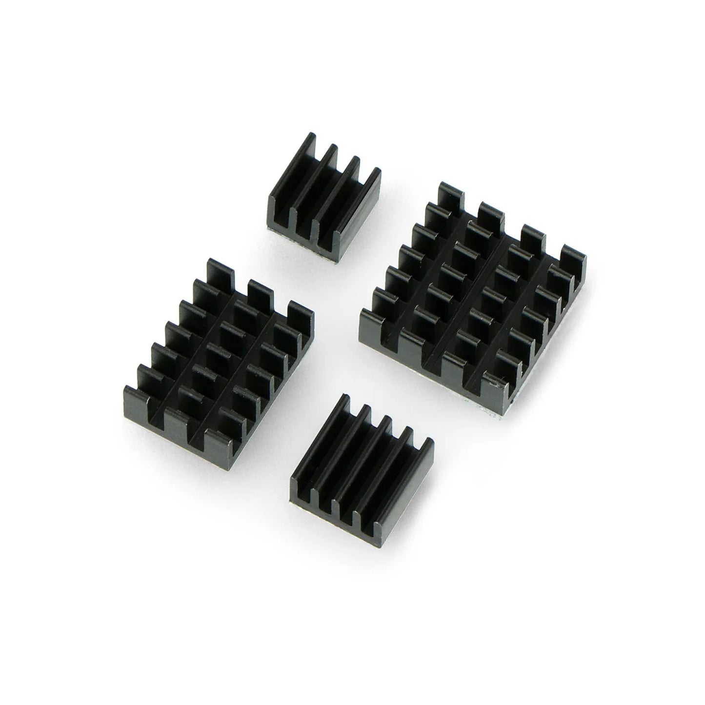 4 In 1 Aluminum Heatsink For Raspberry Pi 4 Model B - Black - RS2646 - REES52