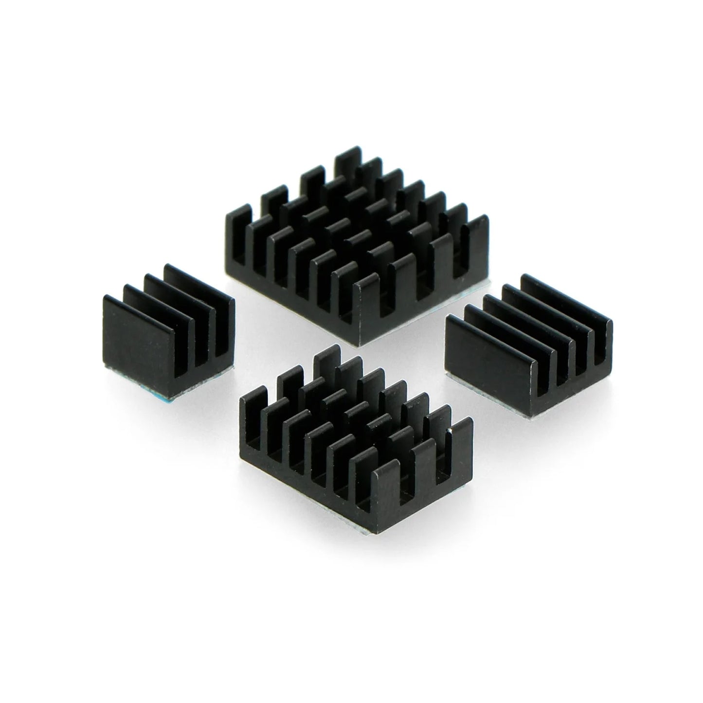 4 In 1 Aluminum Heatsink For Raspberry Pi 4 Model B - Black - RS2646 - REES52