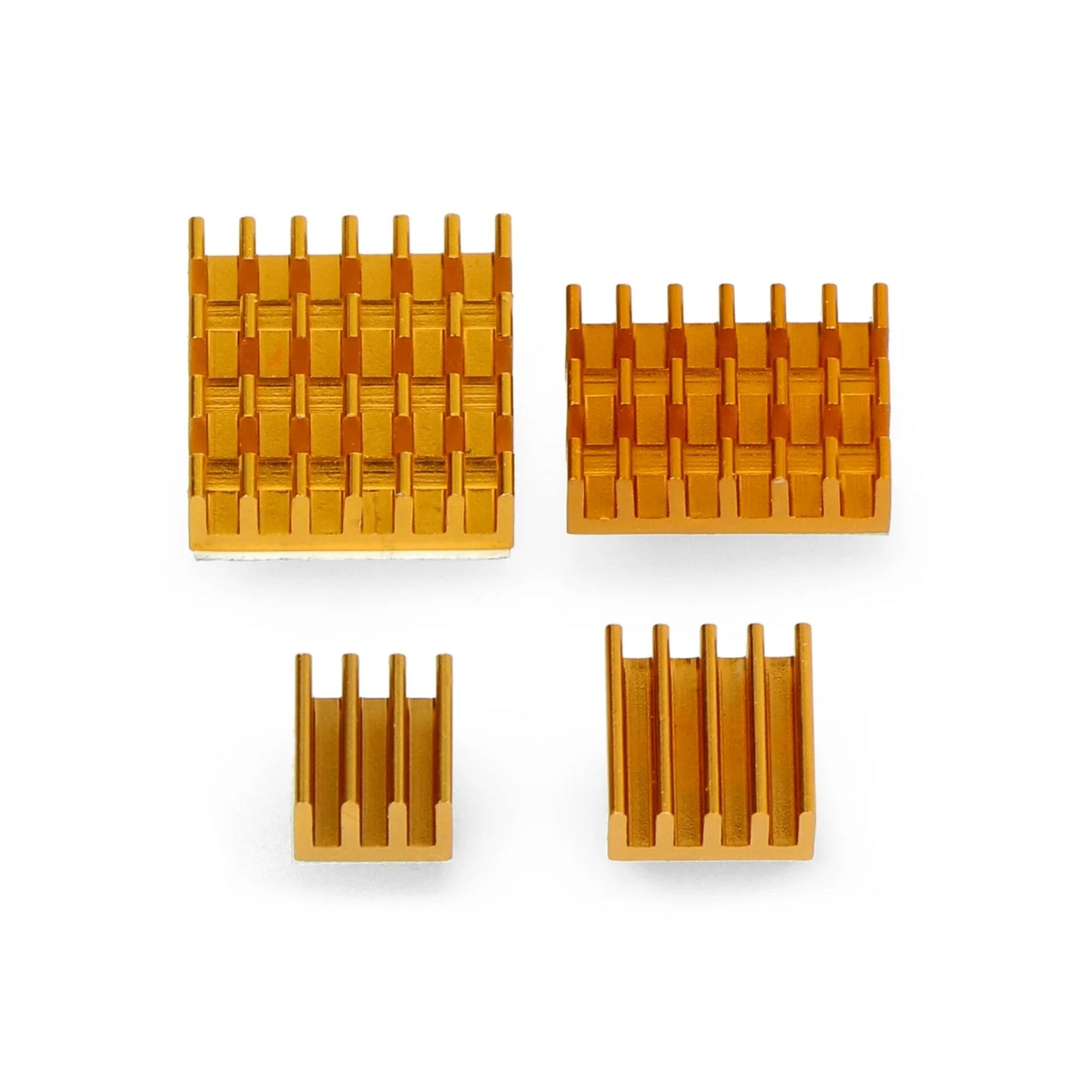 4 In 1 Aluminum Heatsink For Raspberry Pi 4 Model B - Yellow - RS2647 - REES52