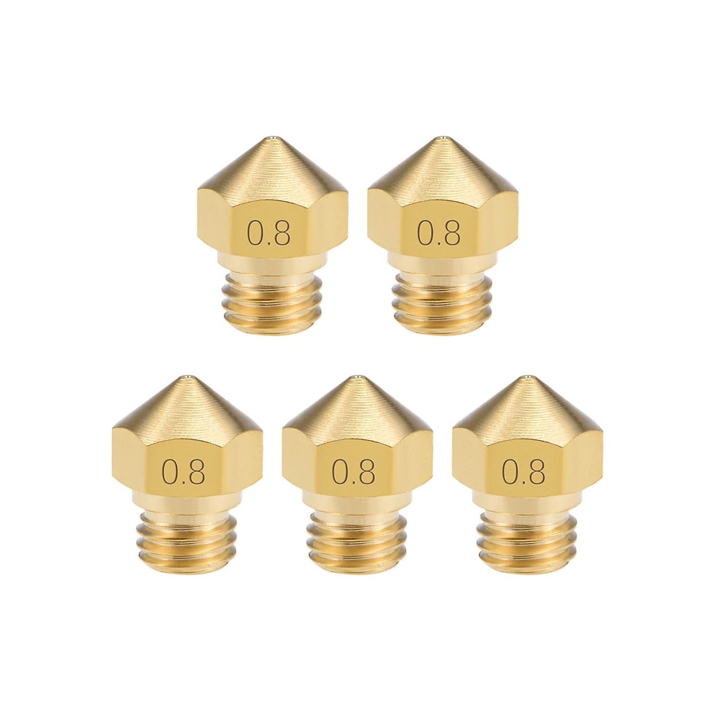 0.8mm 3D Printer Nozzle Head M7 Thread Replacement