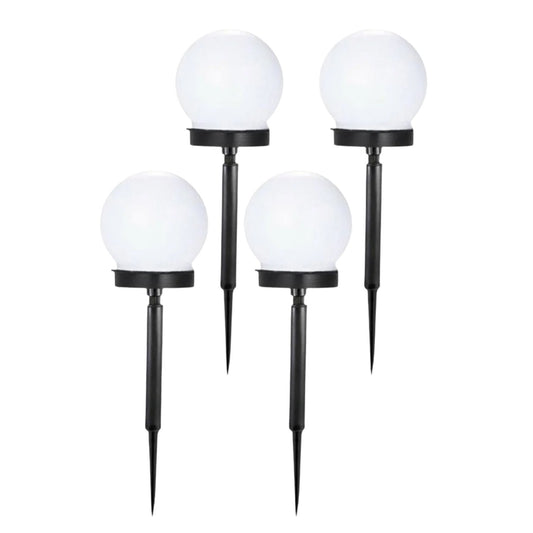 Solar Powered LED Globe Lights Outdoor LED Lights Garden Pathway Lights Waterproof Garden Lights with Cool White Glow Energy-Efficient Solar Lights For Landscape Design Modern Solar Pathway Lights For Yard and Patio Pack of 1 - RS2715