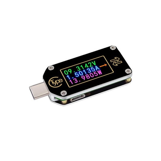 TC66/TC66C Type-C PD Trigger USB Voltage Ammeter Capacity Meter 2 Way Measurement Charger Battery APP PC USB Tester - TC66 - RS2726 - REES52