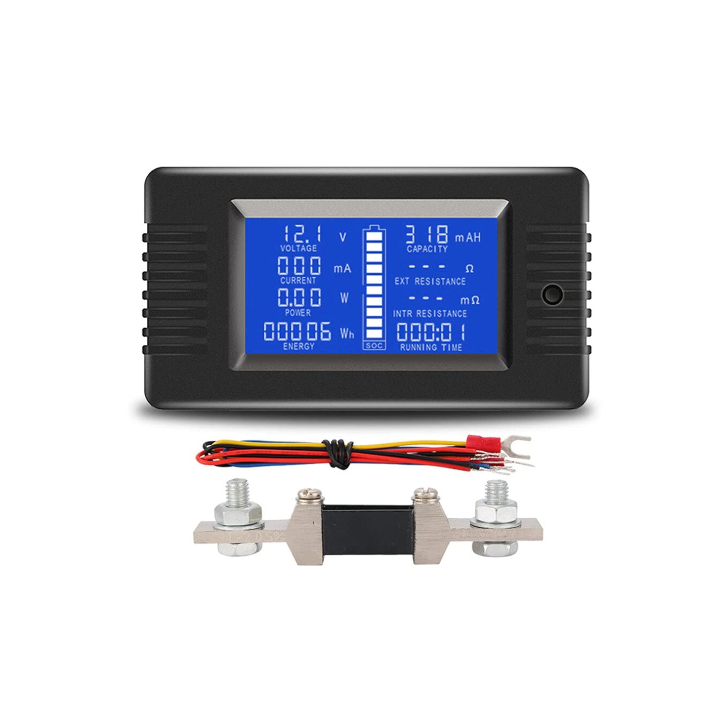 PZEM-015 Battery Tester DC Voltage Current Power Capacity Internal And External Resistance Residual Electricity Meter With 50A Shunt - RS2761 - REES52