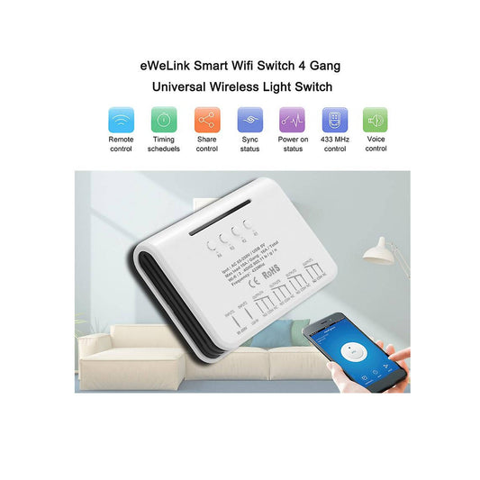 4CH Wifi RF Smart Switch Module (DC 5V/AC85-250V)