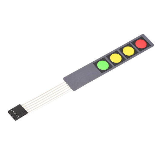4×1 Keypad Membrane DC 12V 107x20x0.8mm
