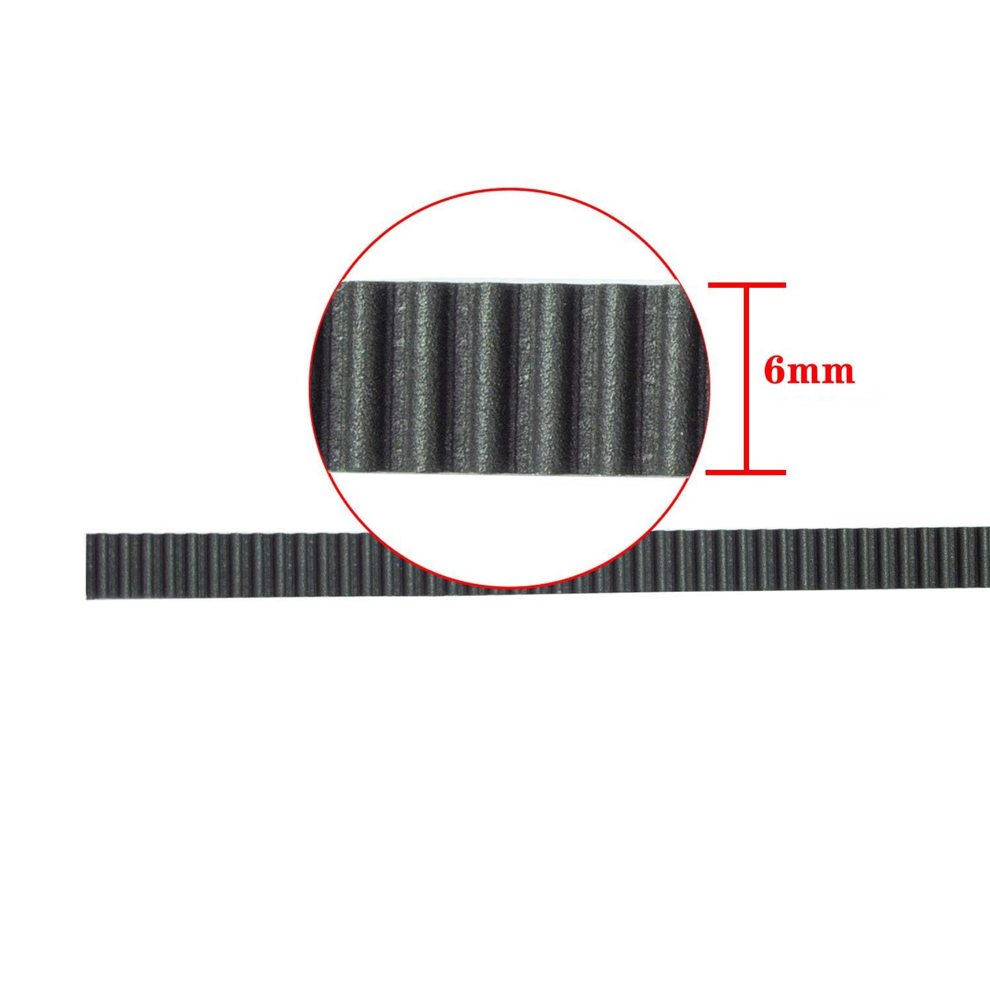 GT2 Timing Belt GT2 Open Loop Timing Belt 6mm Width for 3D Printer - 2 Meter - RS3184