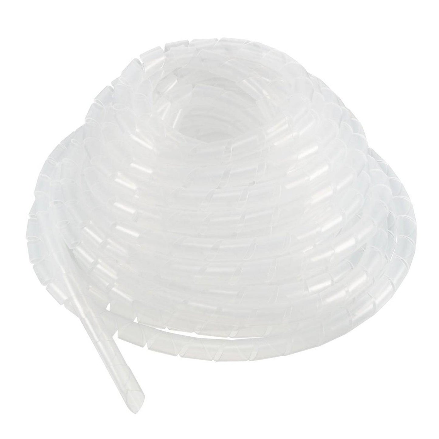 10mm Spiral Wrapping Band for Wires - White - 10Mtr