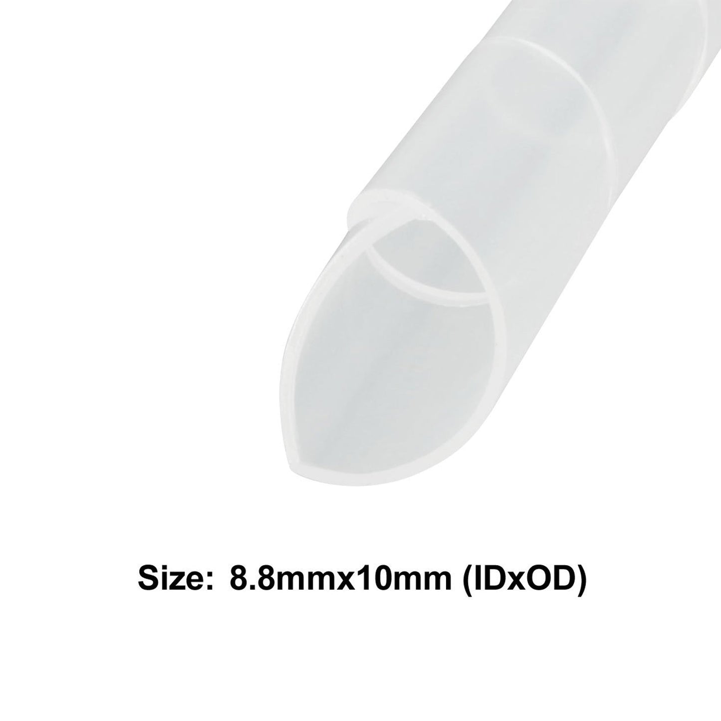 10mm Spiral Wrapping Band for Wires - White - 10Mtr