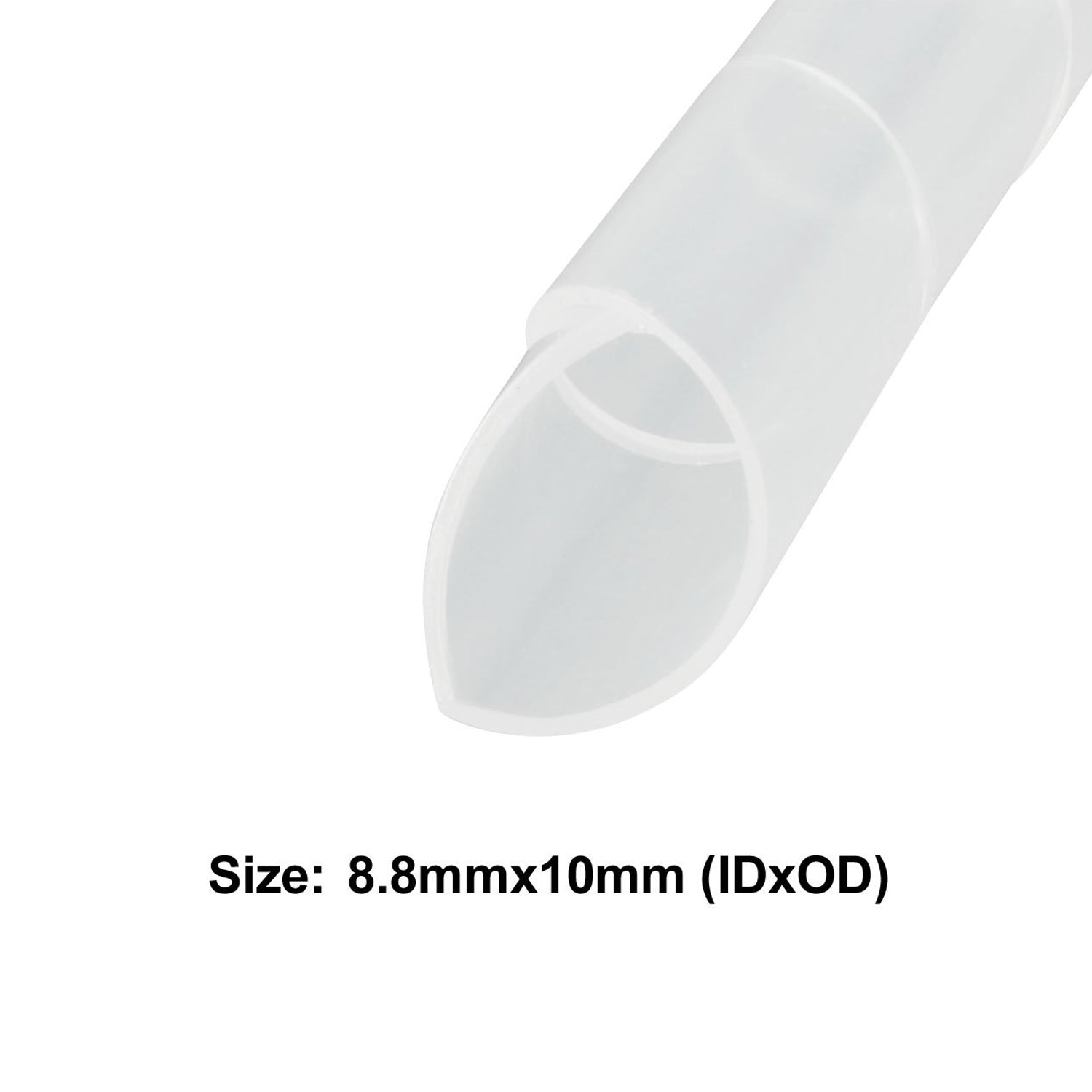 10mm Spiral Wrapping Band for Wires - White - 10Mtr