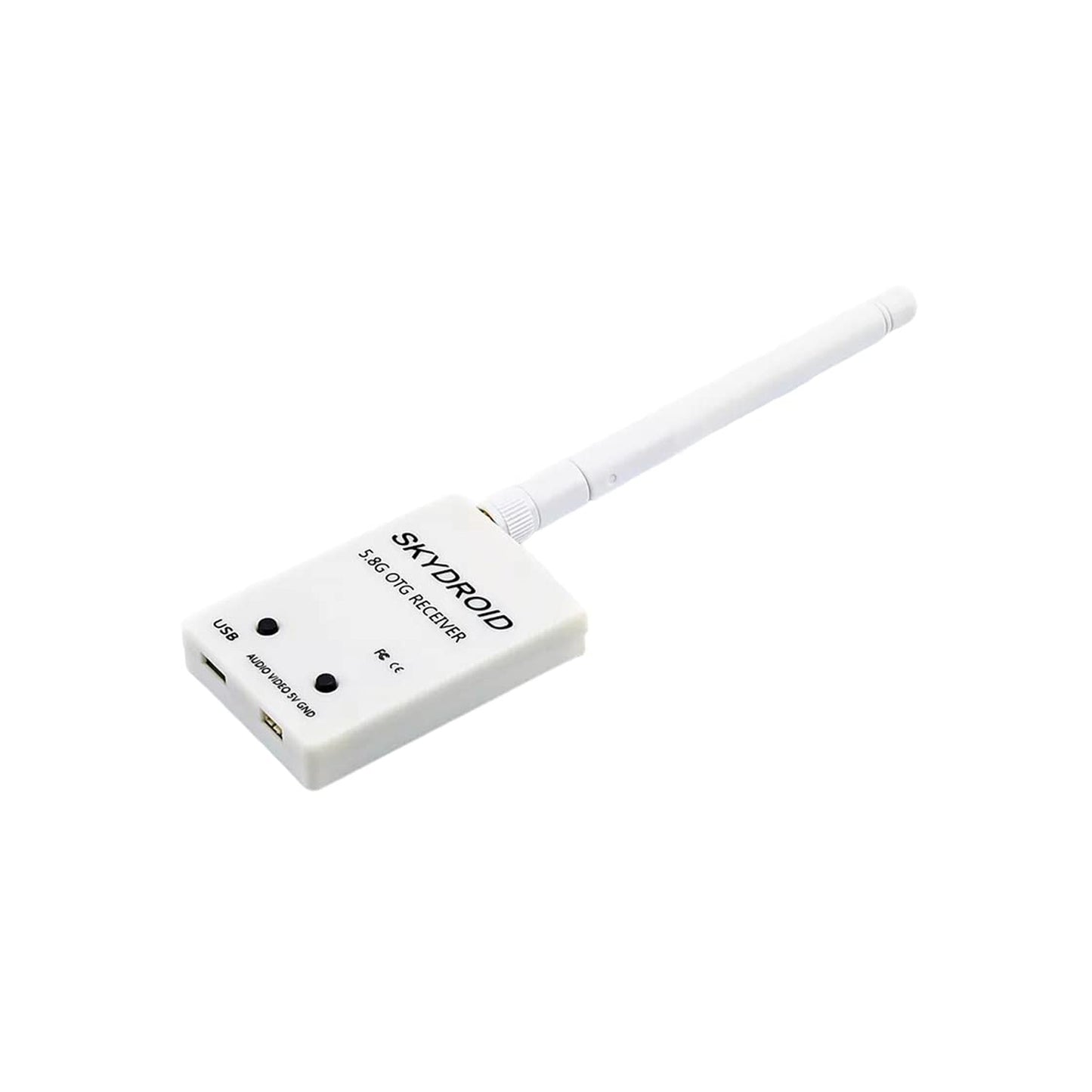 5.8G UVC OTG Receiver UVC OTG Android Receiver Android AV Receiver Wireless Android AV Receiver With USB-C Affordable Android Car Receiver With HDMI High-Quality Android AV Receiver With Bluetooth Wireless Receiver For Car Audio System - White - RS3207