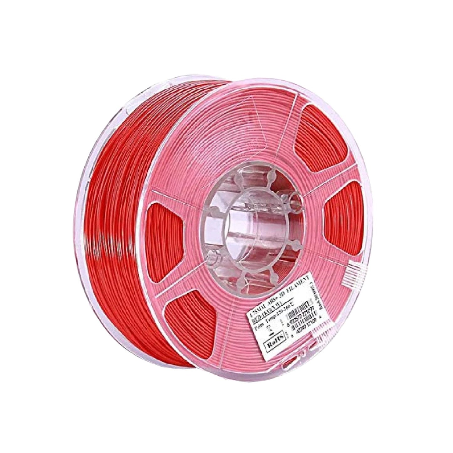 eSun ABS+ 1.75mm Filament 1kg Spool For 3D Printers Low Warping, High Strength, Smooth Finish - Red -RS3468