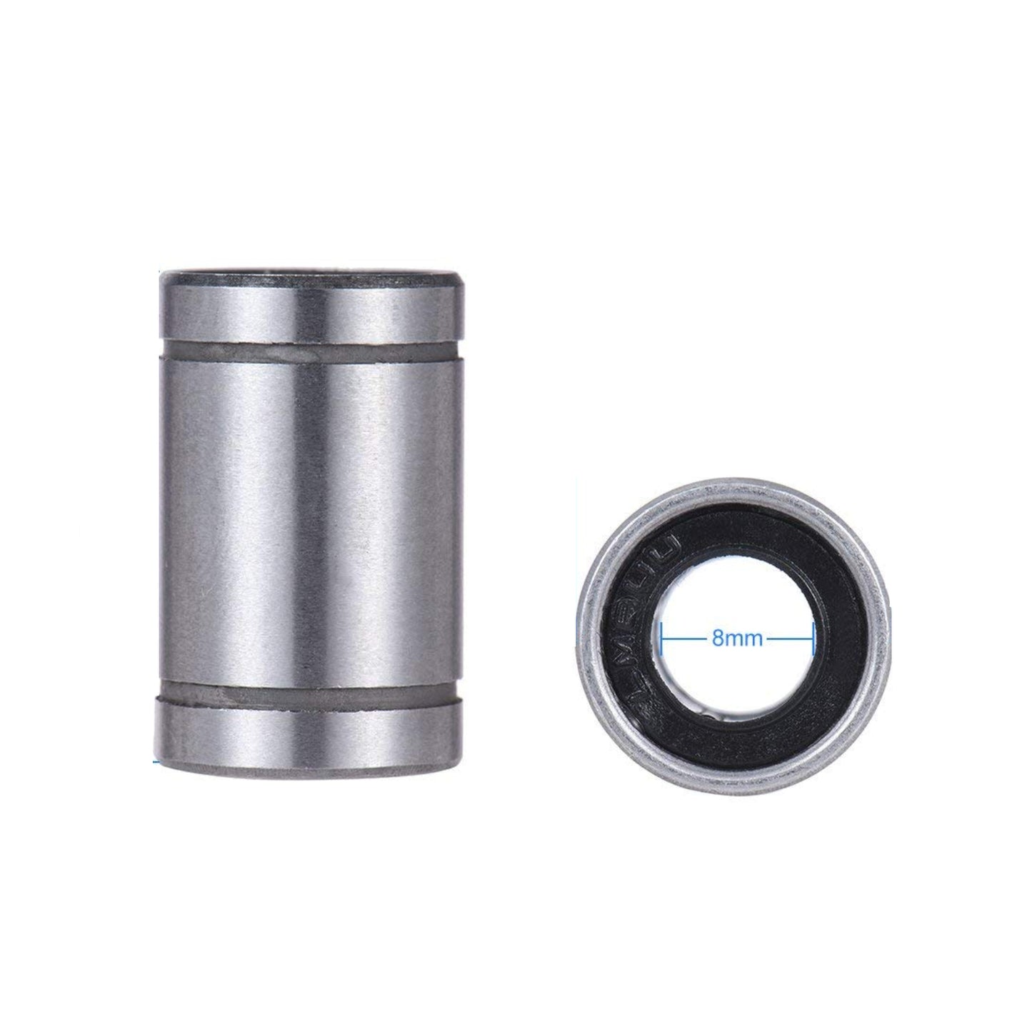 8mm Linear Motion Bearing LM8UU 8mm Linear Ball Bearing Bush Steel For CNC Router Mill Machine 3D Printer - RS4038